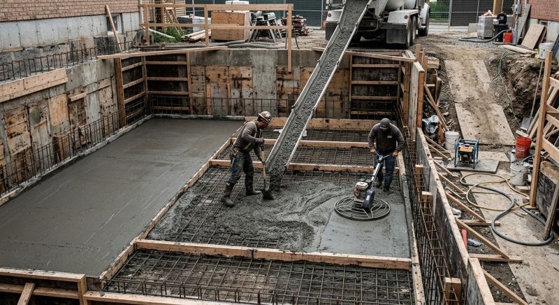 Basement Concrete Installation in Perris, CA