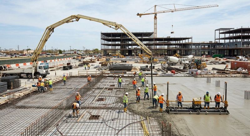 Commercial Slab Construction in Claremont, CA