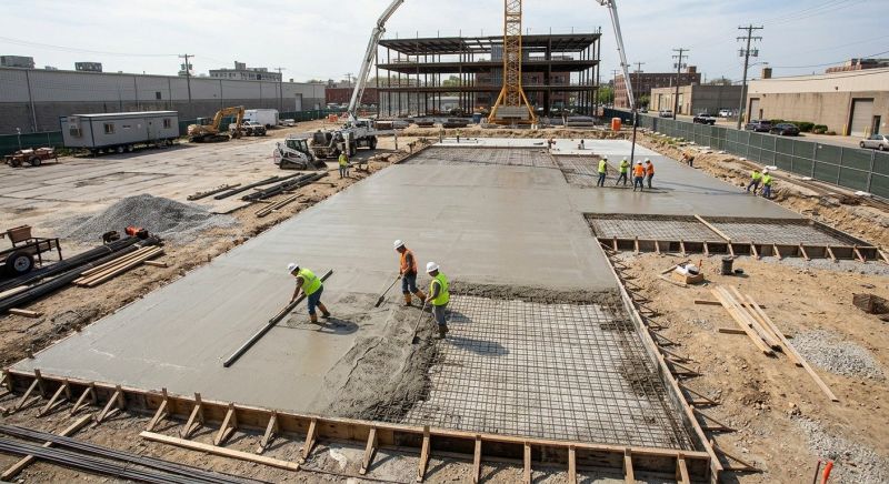 Commercial Slab Construction in Perris, CA