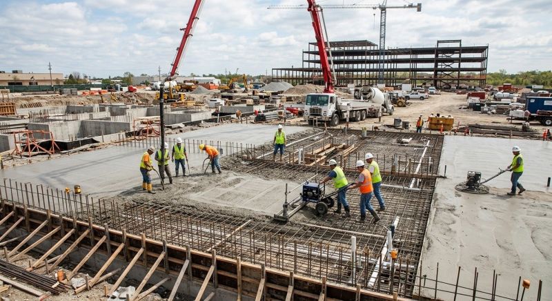 Commercial Slab Installation in Orange, CA