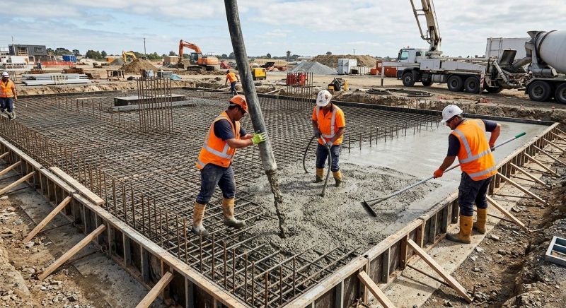 Foundation Pouring in Riverside, CA
