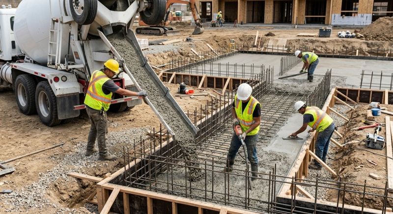 Foundation Wall Pouring in Chino, CA