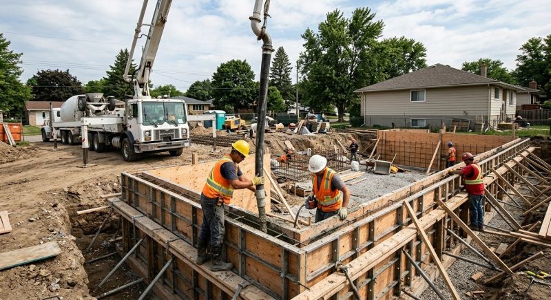 Foundation Wall Pouring in Mira Loma, CA